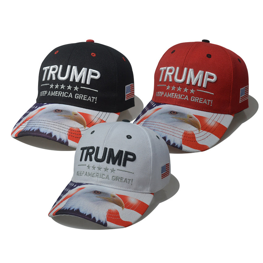 Foreign Trade Hot Selling Trump Same Baseball Cap US Election Spot USA Eagle Trump Hat