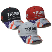 Foreign Trade Hot Selling Trump Same Baseball Cap US Election Spot USA Eagle Trump Hat