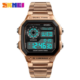 Skmei Men's Fashion Business Watch – Trendy Square Digital Watch, Electronic Timepiece, and Personality Design for Foreign Trade