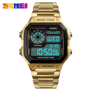 Skmei Fashion Trend Men&amp;#039;s Business Watch AliExpress Foreign Trade Explosion Electronic Watch Personality Square Digital Watch