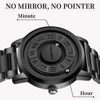 LIGE Luxury Watch Men Creative Scrolling Pointer Magnetic Force Sport Watches Men Quartz Chronograph Man Clock Relogio Masculino