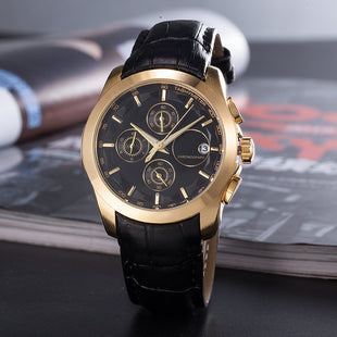 Trade Quartz 6-Pin Quartz Watch with Running Seconds