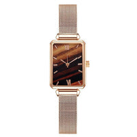 Fashion New Women&amp;amp;#039;s Watch Alloy Mesh Belt Small Green Watch Ladies Square Head Quartz Watch Women&amp;amp;#039;s Watch