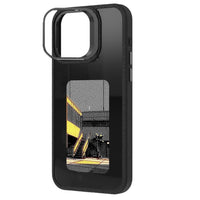 Cross-border Hot Four-color Ink Screen Smart NFC Connection Screen Creative DIY Bracket Mobile Phone Case Anti-fall Protective Cover