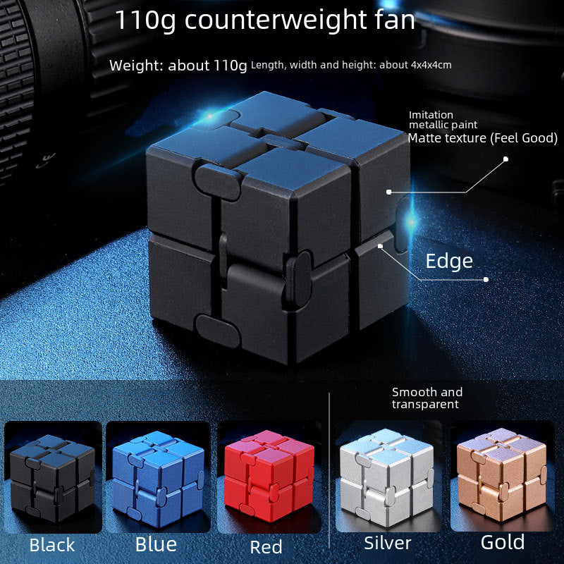 Infinite Cube 1000 Ways To Relieve Stress Adult Metal Alloy Block Finger Toy Cross-border