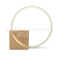 AJ300 White Noise Desk Lamp Alarm Clock 10W Charger Touch Night Light Wake-up Light Reading Eye Protection Bedside Lamp