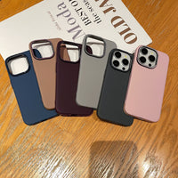 Suitable For IPhone15 Mobile Phone Shell Skin Feeling Solid Color Frosted PC Hard Apple 14 Simple High-grade Anti-fall Protective Cover