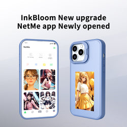 Cross-border Hot Four-color Ink Screen Smart NFC Connection Screen Creative DIY Bracket Mobile Phone Case Anti-fall Protective Cover