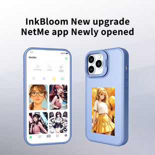 Smart Ink Screen I-Phone Case | NFC Connection, DIY Bracket, Anti-Fall Protective Cover