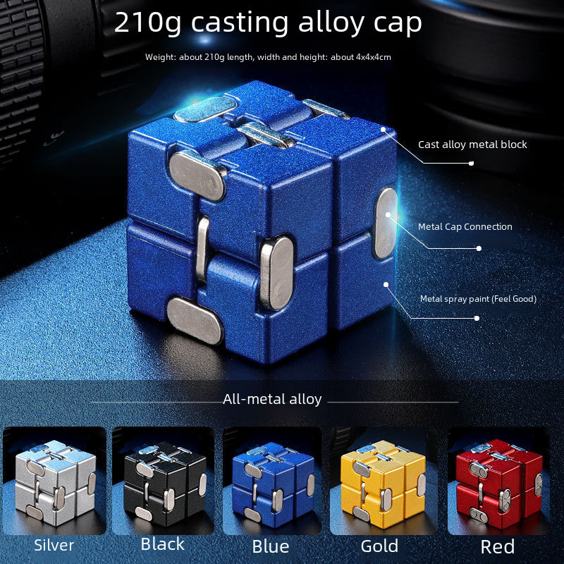 Infinite Cube 1000 Ways To Relieve Stress Adult Metal Alloy Block Finger Toy Cross-border