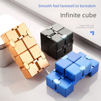Infinite Cube 1000 Ways To Relieve Stress Adult Metal Alloy Block Finger Toy Cross-border